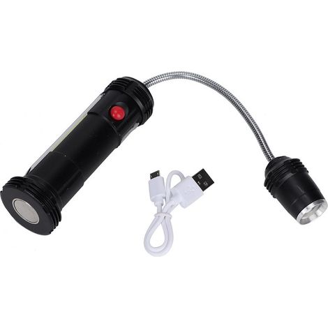 Lampe De Travail - LED Rechargeable USB Avec COB - Pour Intérieur Et Extérieur - 196 G - 6 X 4 5 X 15 Cm (1/4)
