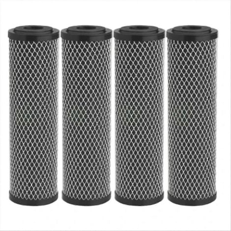 4 pièces carbon filtre à eau 10 inch carbon sediment taste odor filtre (1/5)