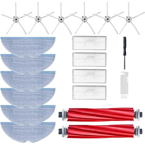 Pièces détachées pour aspirateur Xiaomi Roborock : brosse latérale principale, filtre et serpillière. (1/5)