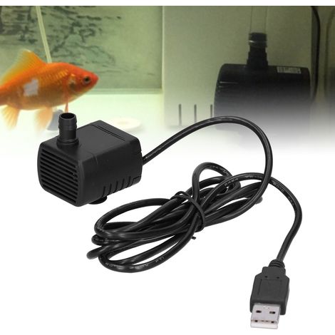 Pompe submersible miniature 1220 avec prise USB pour ordinateur, 12 V CC, débit de 230 l/h, pompe à eau sans balais CC (1/5)