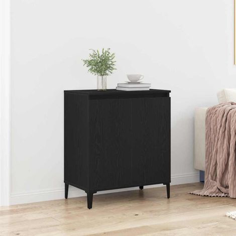 Buffet-Meuble de rangement Noir 60 x 35 x 70 cm Bois d'ingénierie 374918 (1/5)