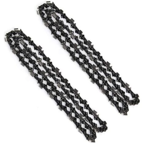 Lot de 2 chaînes de tronçonneuse authentiques, chaîne de tronçonneuse Rotatech 16" 59 maillons longueur 40 cm pour titane électrique