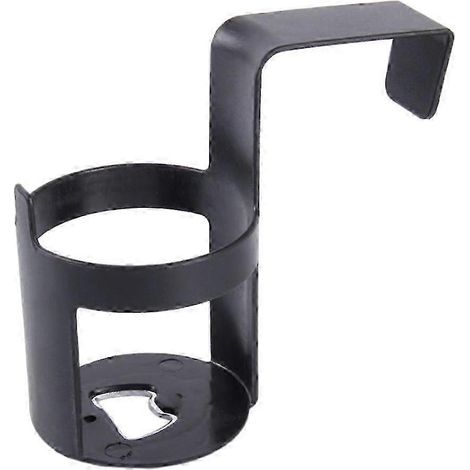 Lot de 2 porte-gobelets/bouteilles noirs pour voiture/camion, à fixer sur le tableau de bord ou la vitre intérieure. (1/4)
