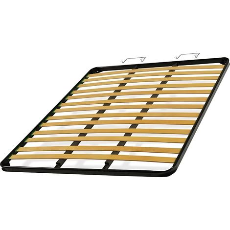 Rete a doghe matrimoniale per letto contenitore con ferma materassi 160x190 cm (1/2)