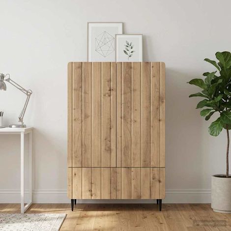 Aparador Roble artisan 66 x 34,5 x 97 cm Madera de Ingeniería (1/4)