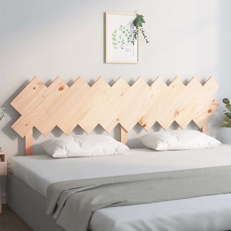 vidaXL Cabecero de cama madera maciza de pino 196x3x80,5 cm (1/5)