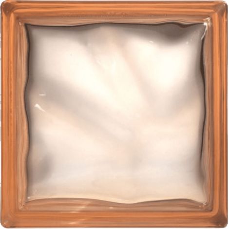 Glassblocks Luxfera brique de verre 19x19x8 cm, Rose transparent brillant (1908WPINK)