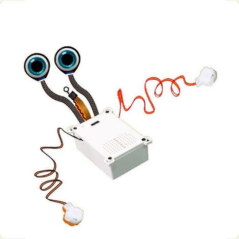 KI-Bewegungsbox mit WLAN, Spracherkennung und KI-Konversationstechnologie, 1,28-Zoll-Dual-Bildschirm und Kamera für DIY-KI-Puppen (1/5)