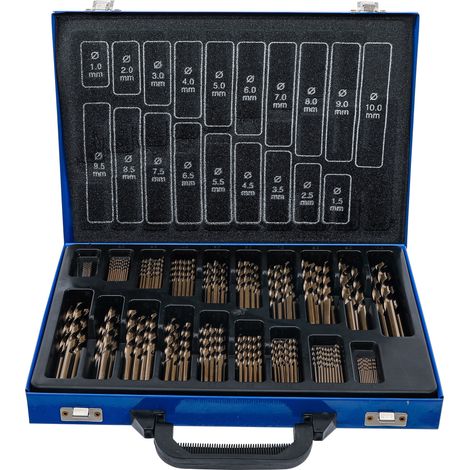 BGS  juego  brocas  espiral  HSS  5%  aleación  cobalto  1  -  10  mm  170  piezas  -  2000 (1/4)