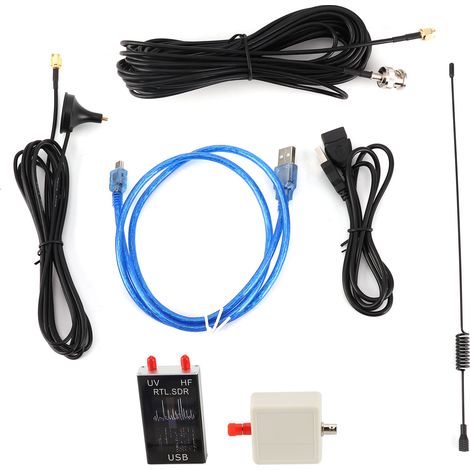 Récepteur radio logiciel RTLSDR pleine bande 100 kHz–1766 MHz pour l'aviation, ondes courtes et large bande (1/5)