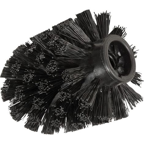 Wenko 19786100 Spazzola di ricambio, Plastica, Nero, 8 x 9.3 x 8 cm (Senza adattatore)