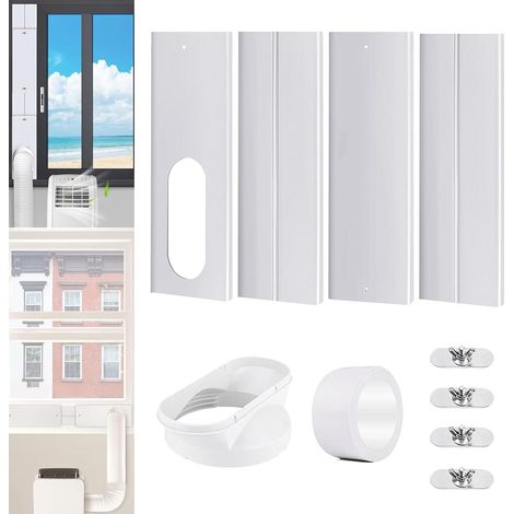 Kit de Fenêtre Climatiseur Portable - Coupleur Universel - Panneau PVC Renforcé - Réglable - Tuyau 16cm (1/5)