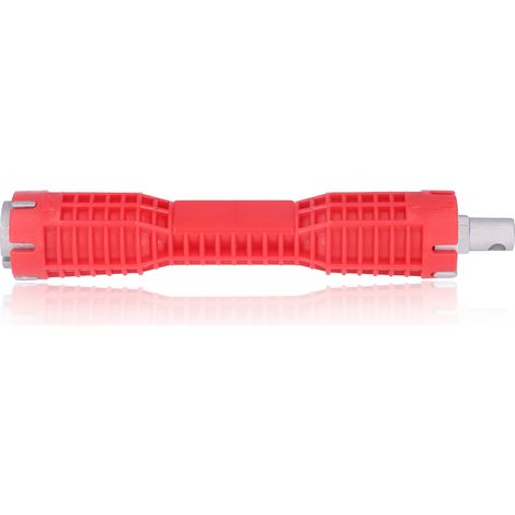 Clé à pipe multifonction pour installation de robinet, outil de plombier pour réparation d'évier, serre-tube réglable, accessoire de montage sanitaire. (1/5)