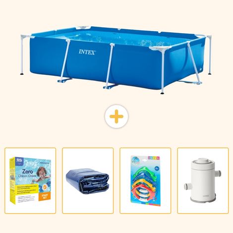 Intex Piscine Tubulaire Rectangulaire - 260x160x65 cm - 5-pièces S7 (1/5)