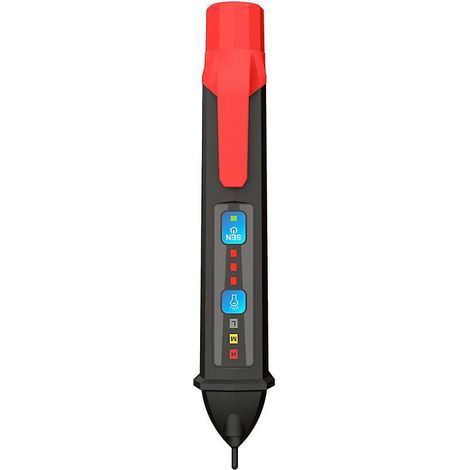 non-contact Voltage Detector, Current Tester Pen Adjustable Sensitivity With Lcd & Led Display Flashlight Alarm Beep Dual Range 12v-1000v/48v-1000 (1/4)