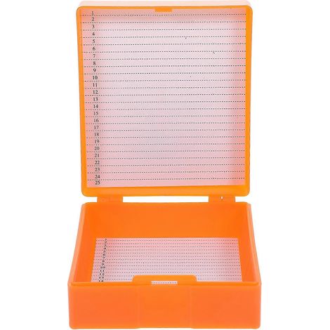 Étui pour lames de microscope de laboratoire pour terrarium, étui pour lames de microscope, boîte de rangement pour lames de microscope-9.4X8.1cm-Light Yellow (1/3)