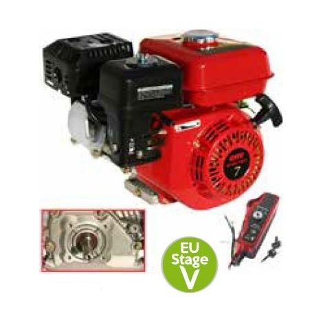 LAUNTOP Motor komplett Benzin liegende zylindrische Welle 19x60 208cc