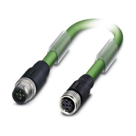 Câble BUS Phoenix Contact 2 conducteurs , M12 Mâle vers M12 Femelle, 300mm ( Prix pour 1 )