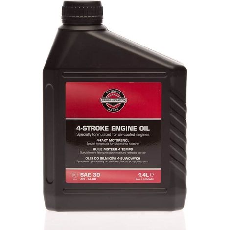 Huile moteur 4 temps SAE30 1,4 L – Protection optimale contre l'usure – Pour moteurs BRIGGS ET STRATTON