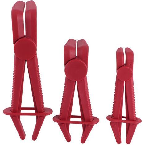 Set di 3 fascette stringitubo per tubi flessibili in nylon, per freni, carburante, gas, liquido di raffreddamento e radiatore. (1/4)