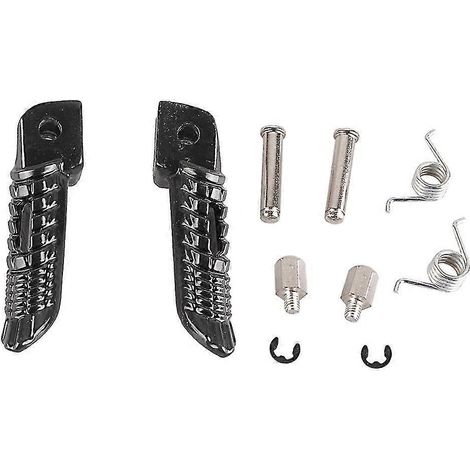 Paar schwarze Motorrad-Fußrasten vorne für Suzuki GSX-R 600, 750, 1000 (2001–2012) (1/4)