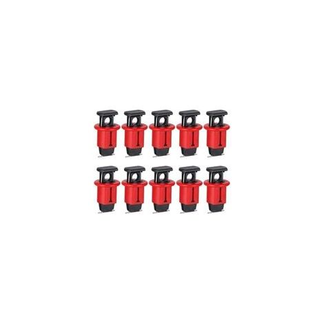 Lot de 10 Disjoncteurs Miniatures de Verrouillage de Sécurité électrique pour Isolation électrique Rouge Verrouillage de Disjoncteur Miniature de Verrouillage de Sécurité électrique (1/4)
