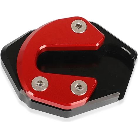 (ROUGE SANS LOGO) Compatible avec HONDA CB1000R CB 1000R 2018 2019 2020 2021 2022 2023 - Béquille latérale CNC - Plaque de support et extension maxpower (1/4)