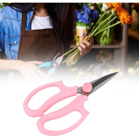 Ciseaux floraux multifonctionnels, sécateurs, ciseaux à fleurs (rose) (1/5)