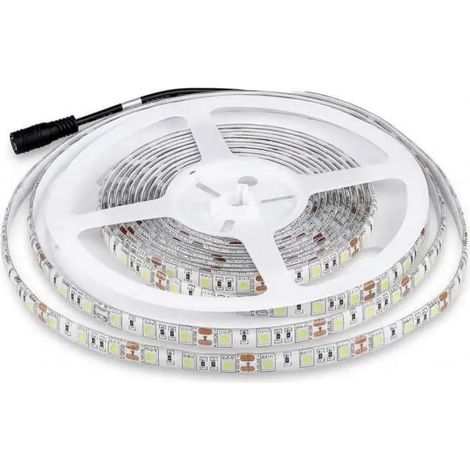 Tira de leds 12v v-tac 212155 vt-5050-5 metros-rgb 7w/m ip65