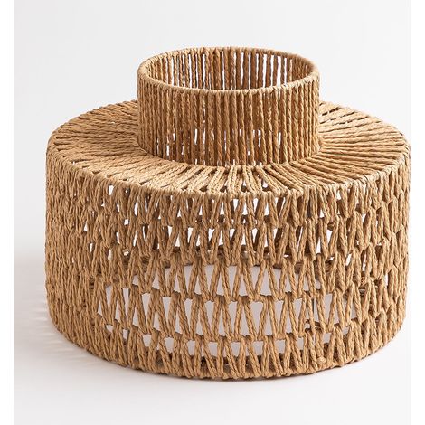 Abat-Jour en Papier Tressé Kiara SKLUM NATUREL