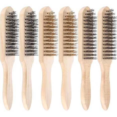 6 x metal brushes, metal hand brush (1/5)