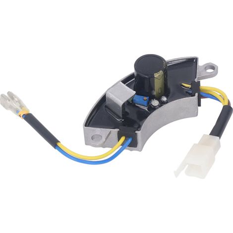 Régulateur de tension monophasé AVR (régulateur-redresseur automatique) en boîtier aluminium pour générateur essence 3 kW, 60-100 V CA (1/5)