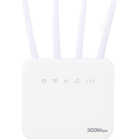 Routeur sans fil 4G LTE avec emplacement pour carte SIM, double bande, déverrouillé, 300 Mbps, point d'accès Wi-Fi mobile avec antenne, compatible avec les modèles B1, B3, B7, B8, B20, B28, B38, B40 e (1/5)