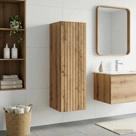 Mueble de baño montado en la pared Roble Artesanal