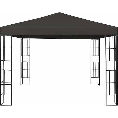 vidaXL Cenador gris antracita 3x3 m (1/2)