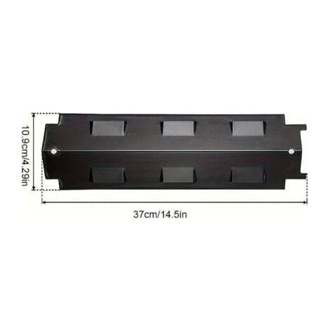 lot de 3 37CM Diffuseur Chaleur Accessoires pour Char-Broil, CCLIFE, Landmann, Uniflame, Fire Mountain, Barbecook, Outback Acier Porcelaine Plaque Chauffante Gril à Gaz Pièce Rechange