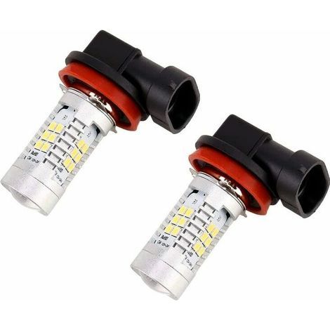 Bombilla H11 para faros antiniebla – Bombilla LED para faros delanteros 21-2835SMD, bombilla LED ultra blanca para coches, bombilla LED para faros antiniebla de coches, luz de xenón (blanca) (1/5)