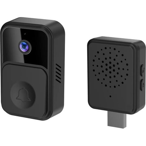 Sonnette vidéo sans fil intelligente, sonnette vidéo intelligente Wi-Fi, sonnette antivol-AquaForge (1/5)