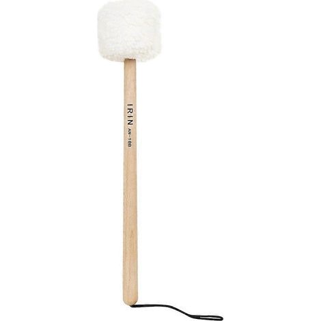 IRIN Bol chantant professionnel Songbo, maillet de thérapie sonore, gong, marteau, tête en peluche d'agneau, manche en bois de hêtre - Petite tête (1/5)