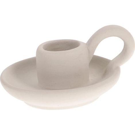 Bougeoir céramique nordique blanc, élégant, pour mariage et chambre romantique (1/4)