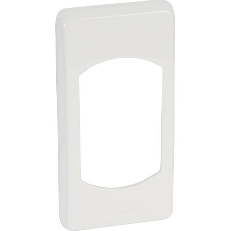 Plaque Céliane Laqué 1 module Legrand 41x82 mm Blanc RAL 9003