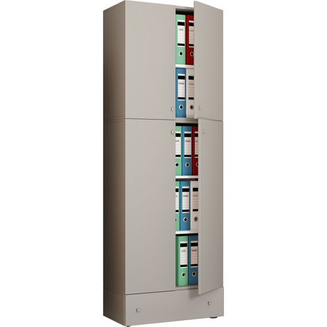 Armario de archivo de armario de oficina Lona 5-Piece S 200x70x39 - VCM
