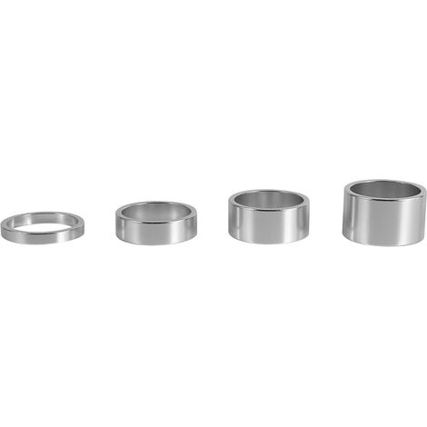 4 Couleurs 4Pcs/Set Rondelles de Fourche Vélo en Alliage d'Aluminium 5mm/10mm/15mm/20mm pour Réglage de la Potence (1/2)