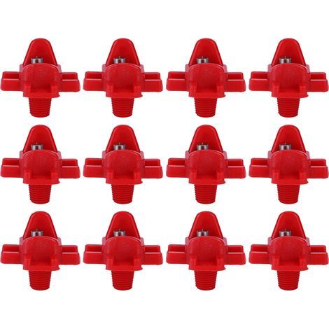 12 Pièces Becs Verseurs Automatiques pour Abreuvoir Volaille, Poulet et Caille - Équipement Ferme Avicole (1/5)