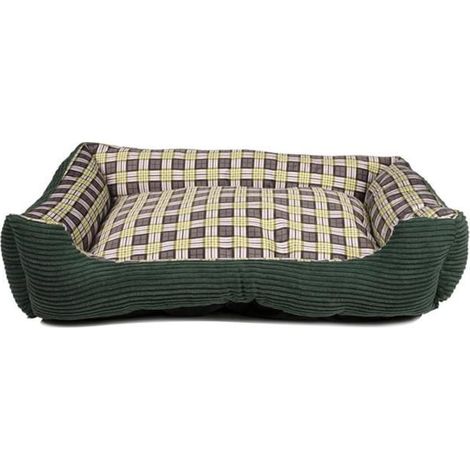 Canapé-lit - Moelleux - Chien - 75 x 58 x 19 cm - Vert - Intérieur (1/2)