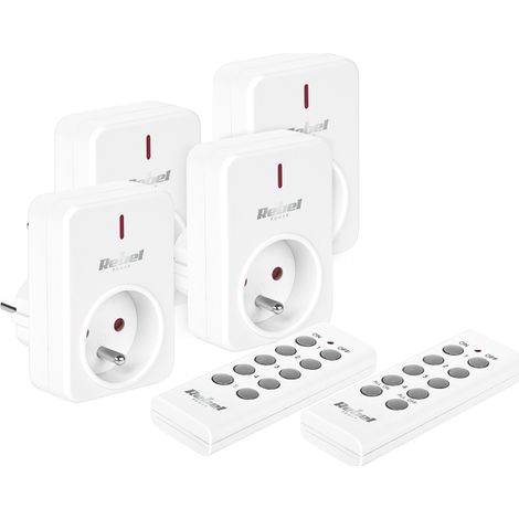 Kemot prises électriques à commande à distance, lot de 4 (1/2)