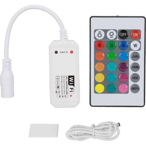 Controller wireless WiFi – Striscia LED RGB – Stabile a 4 pin – 5V – Facile da usare – Luminosa