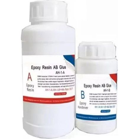 3X Résine Époxy AB pour Réparation de Fibre de, Colle Forte pour Pièces de Voiture et de Vélo, Kit de Résine Époxy Transparente (1/2)