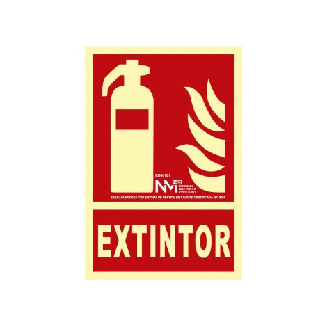 PANNEAU EXTINCTEUR PVC CLASSE B - 210X300MM