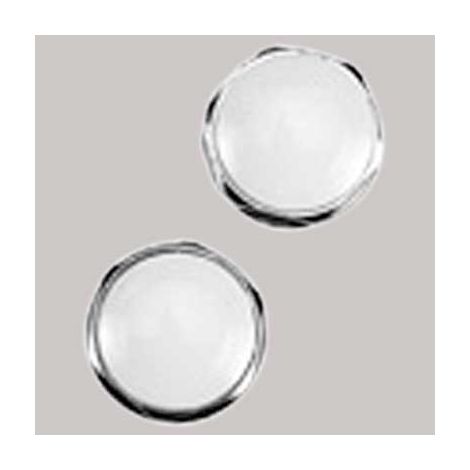 TAPPO OTTONE CROMATO CON CAPPUCCIO BIANCO - 3/8